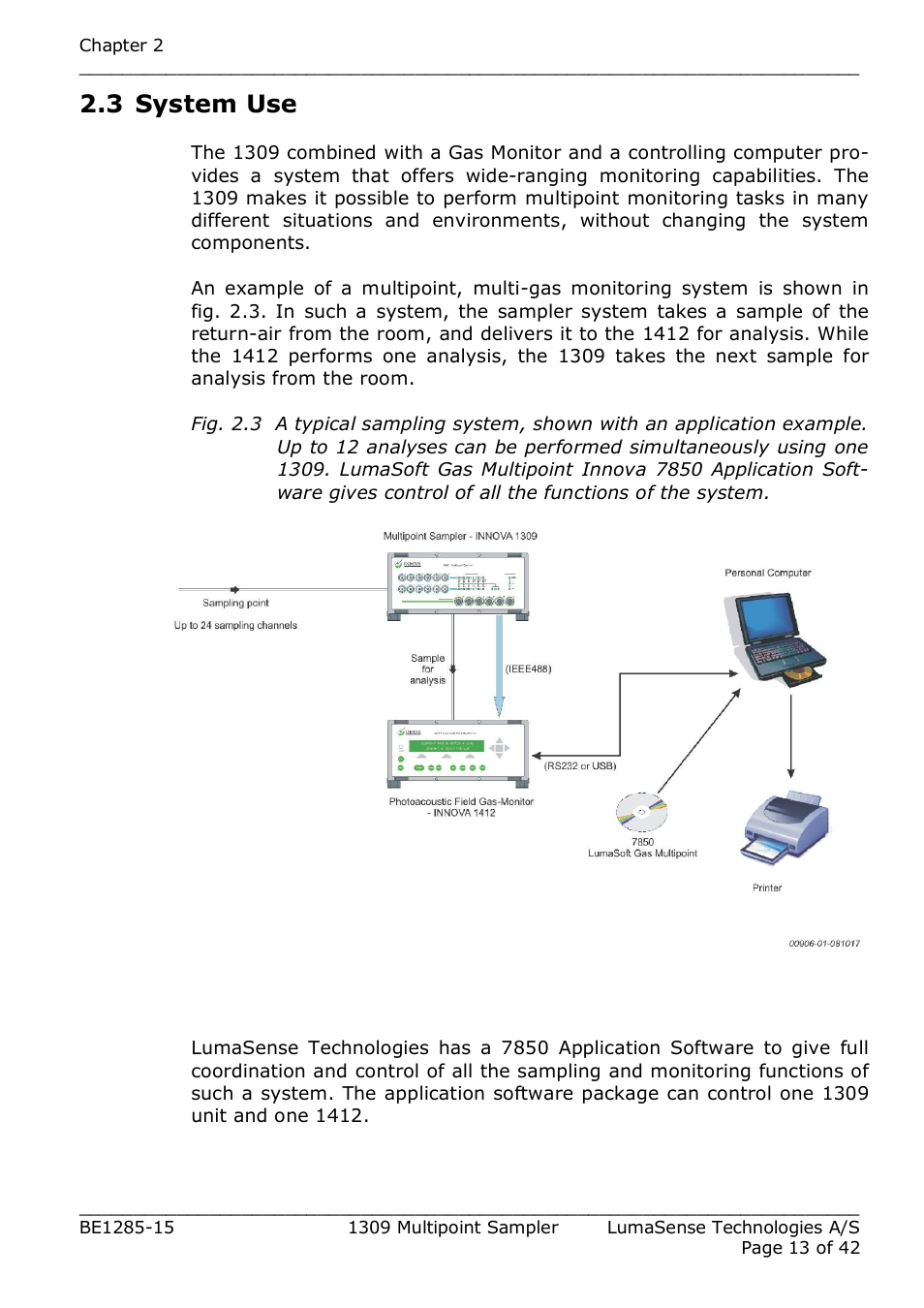 3 system use | LumaSense Technologies INNOVA 1309 User Manual | Page 13 / 42