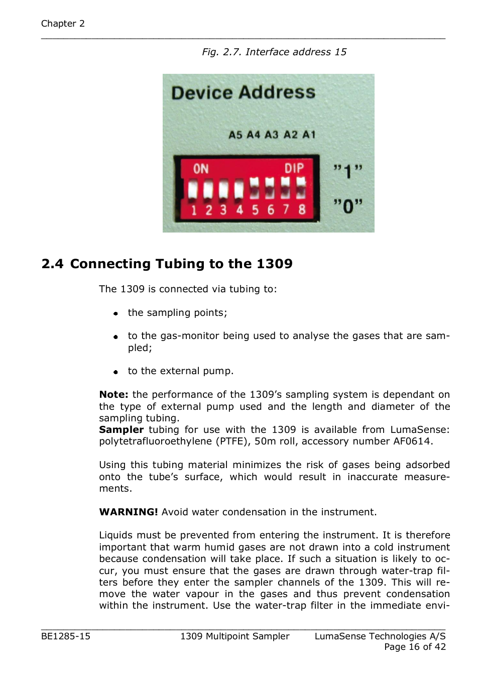 LumaSense Technologies INNOVA 1309 User Manual | Page 16 / 42