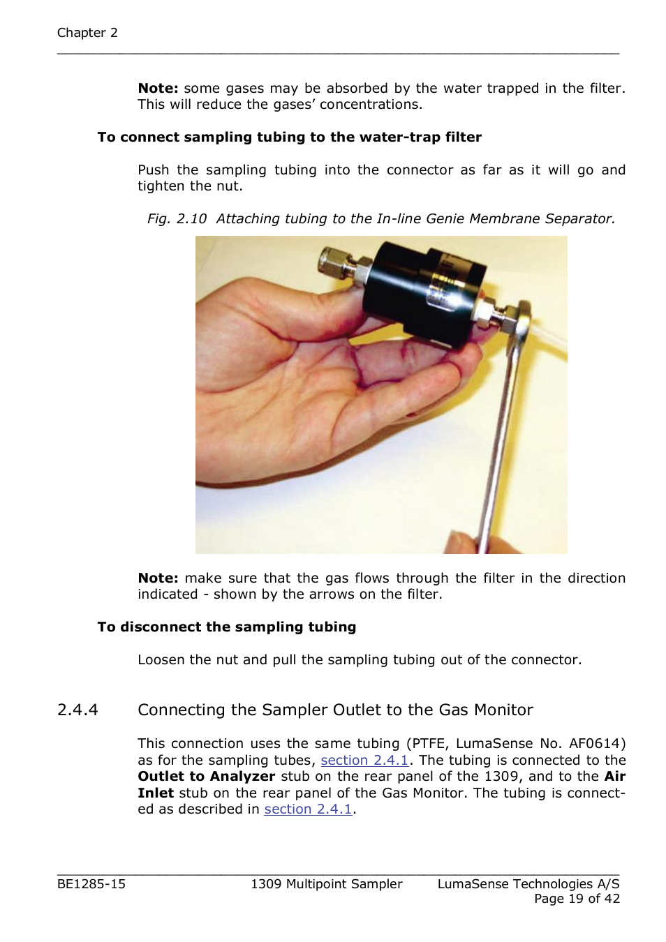 LumaSense Technologies INNOVA 1309 User Manual | Page 19 / 42