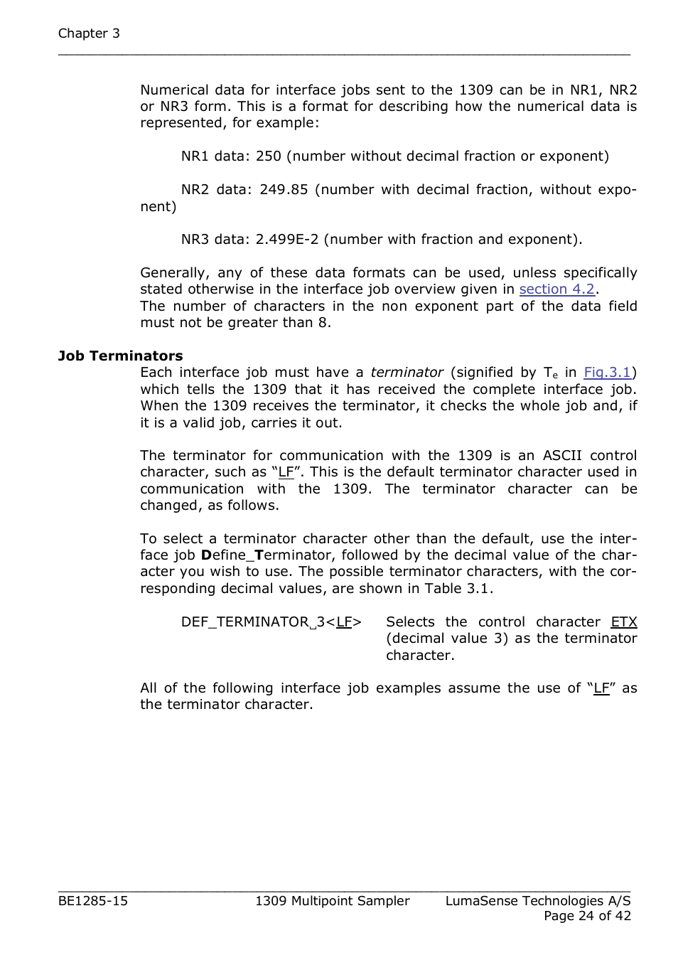 LumaSense Technologies INNOVA 1309 User Manual | Page 24 / 42