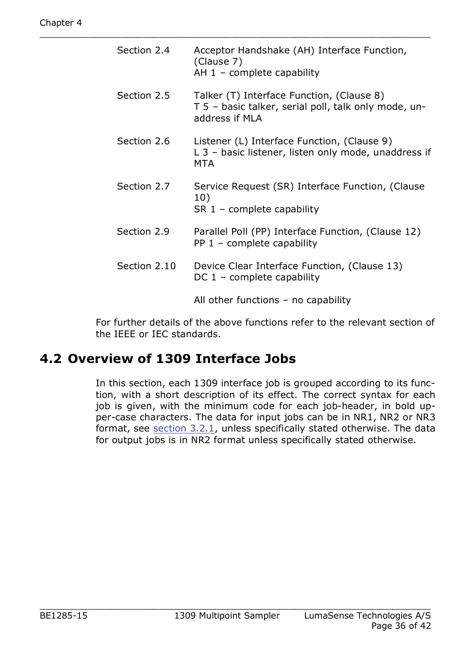 LumaSense Technologies INNOVA 1309 User Manual | Page 36 / 42