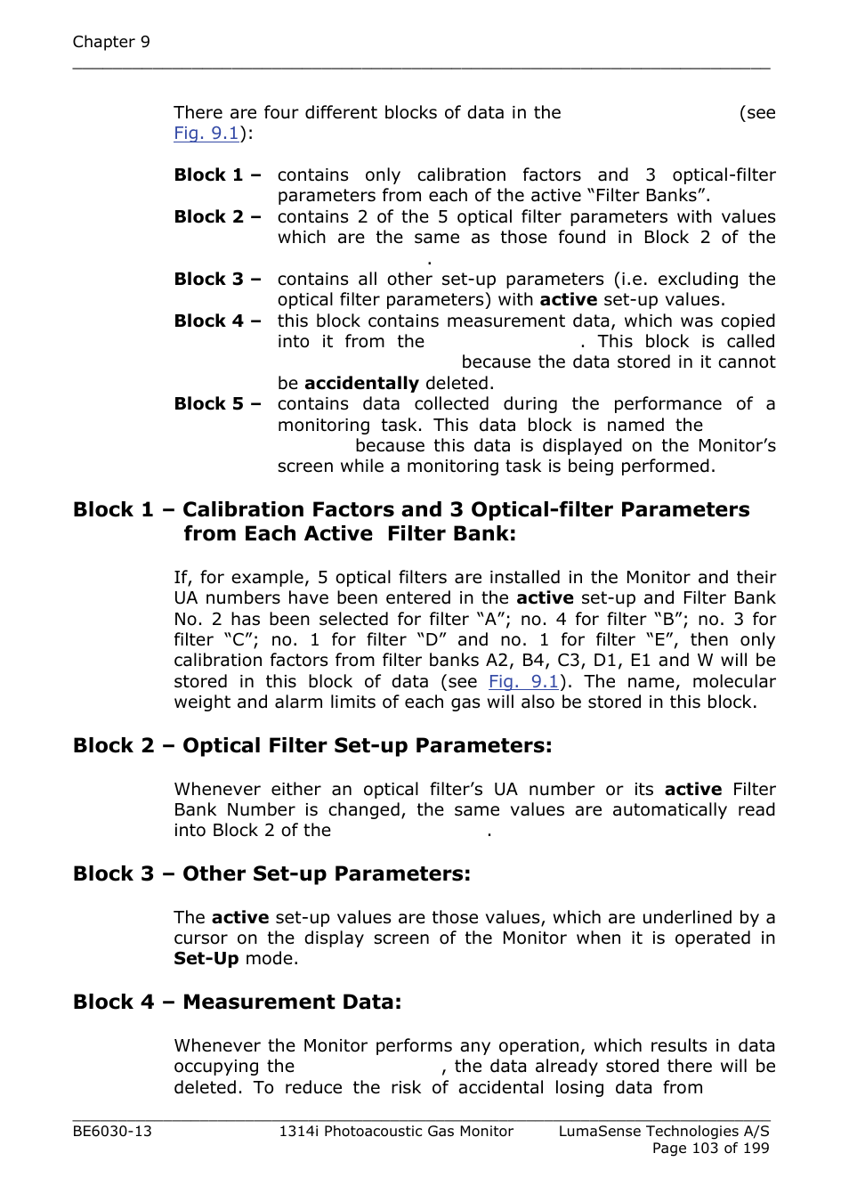 LumaSense Technologies INNOVA 1314i User Manual | Page 103 / 199