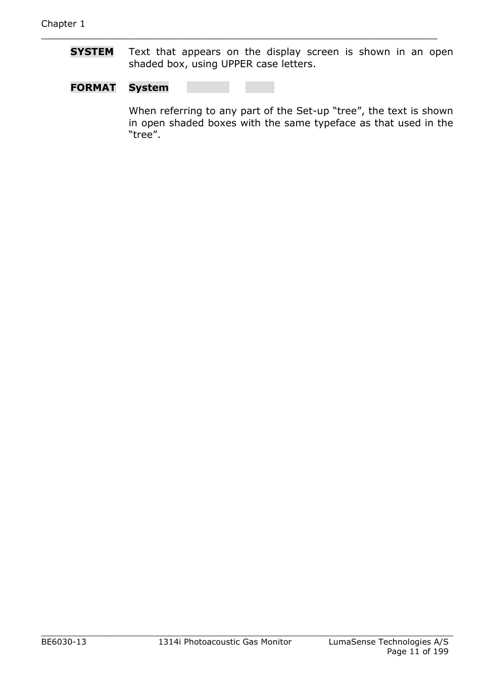 LumaSense Technologies INNOVA 1314i User Manual | Page 11 / 199