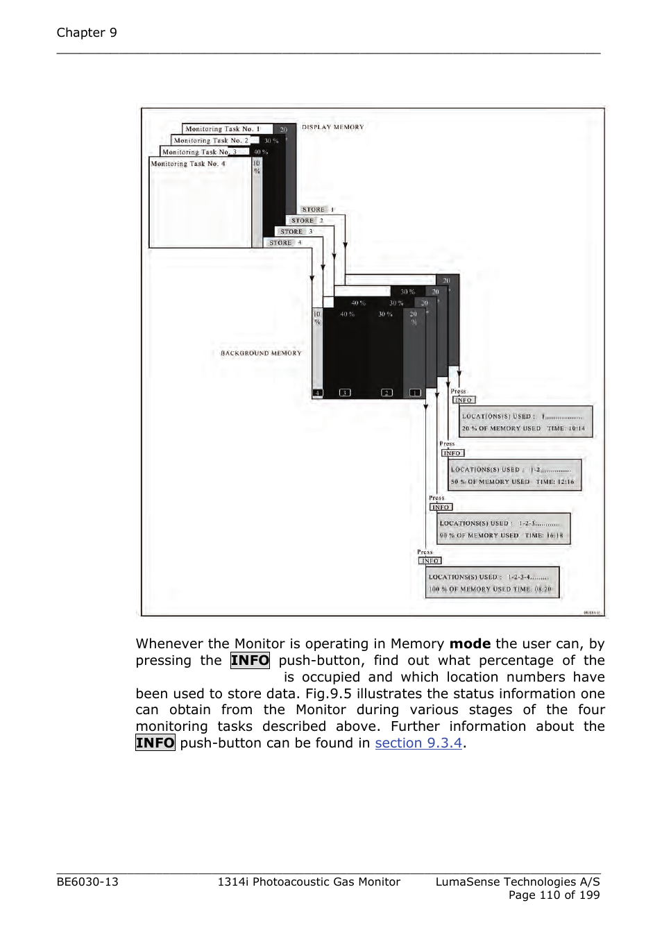 LumaSense Technologies INNOVA 1314i User Manual | Page 110 / 199