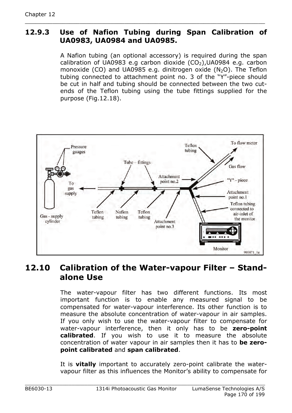 LumaSense Technologies INNOVA 1314i User Manual | Page 170 / 199