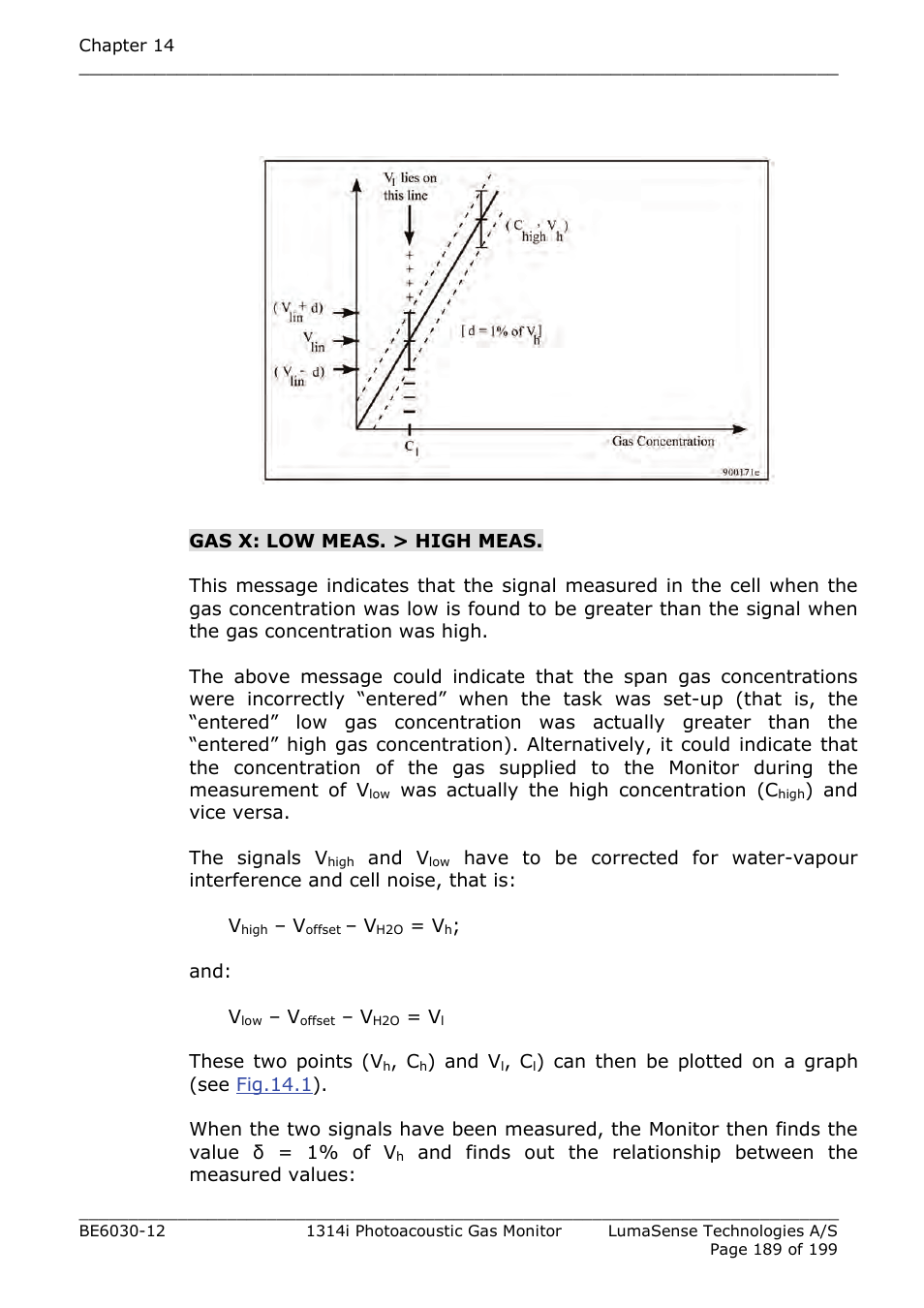 LumaSense Technologies INNOVA 1314i User Manual | Page 189 / 199