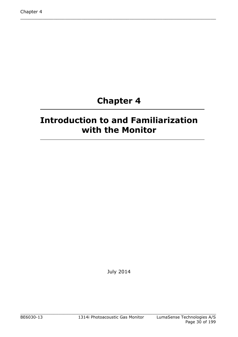 LumaSense Technologies INNOVA 1314i User Manual | Page 30 / 199