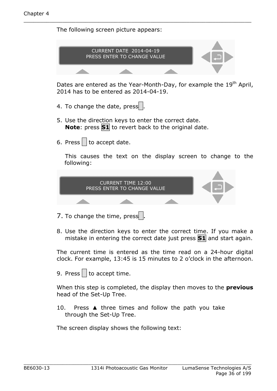 LumaSense Technologies INNOVA 1314i User Manual | Page 36 / 199