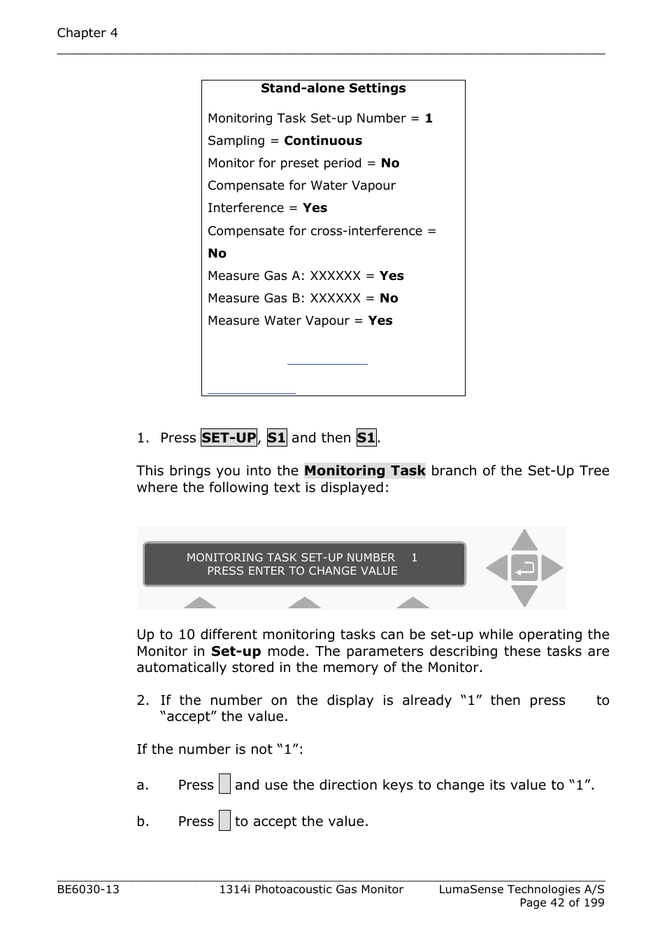 LumaSense Technologies INNOVA 1314i User Manual | Page 42 / 199