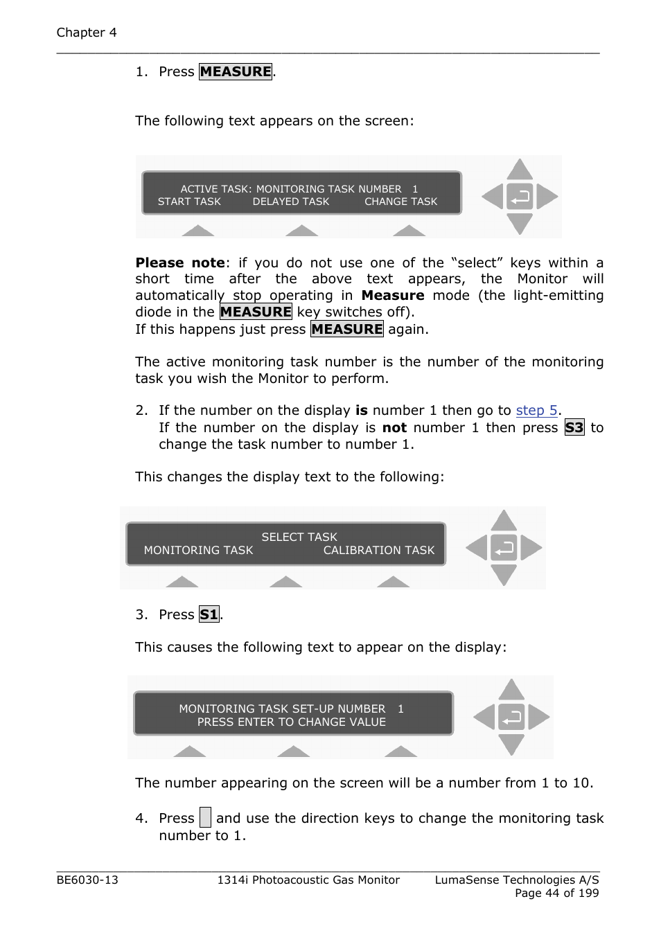 LumaSense Technologies INNOVA 1314i User Manual | Page 44 / 199
