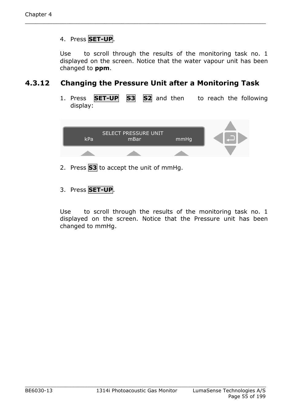 LumaSense Technologies INNOVA 1314i User Manual | Page 55 / 199