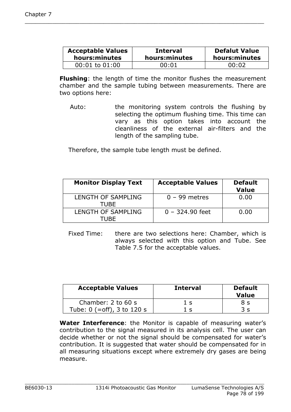 LumaSense Technologies INNOVA 1314i User Manual | Page 78 / 199