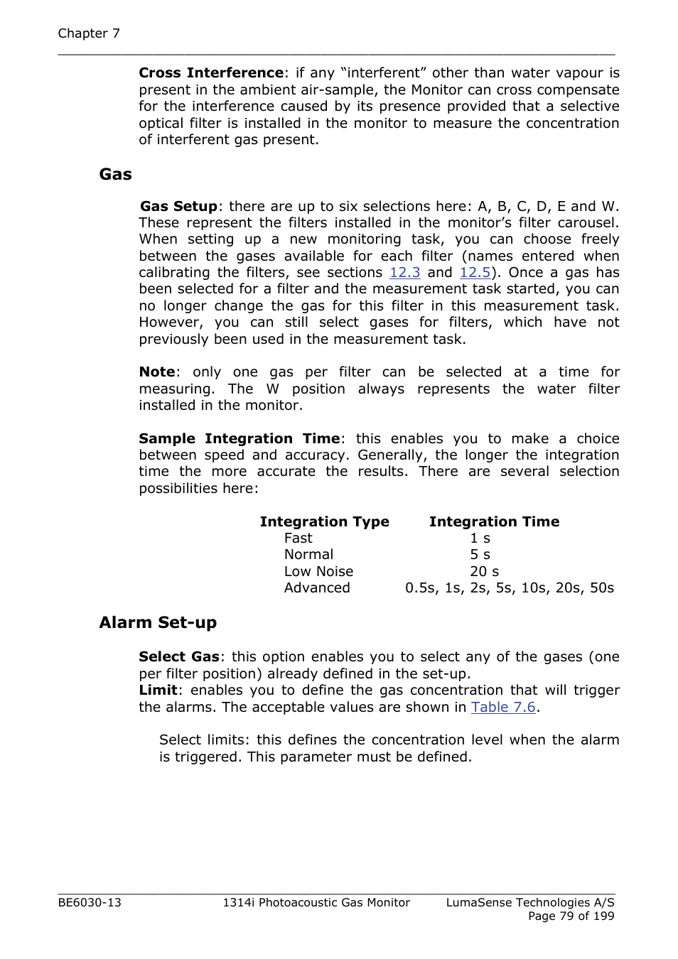 LumaSense Technologies INNOVA 1314i User Manual | Page 79 / 199