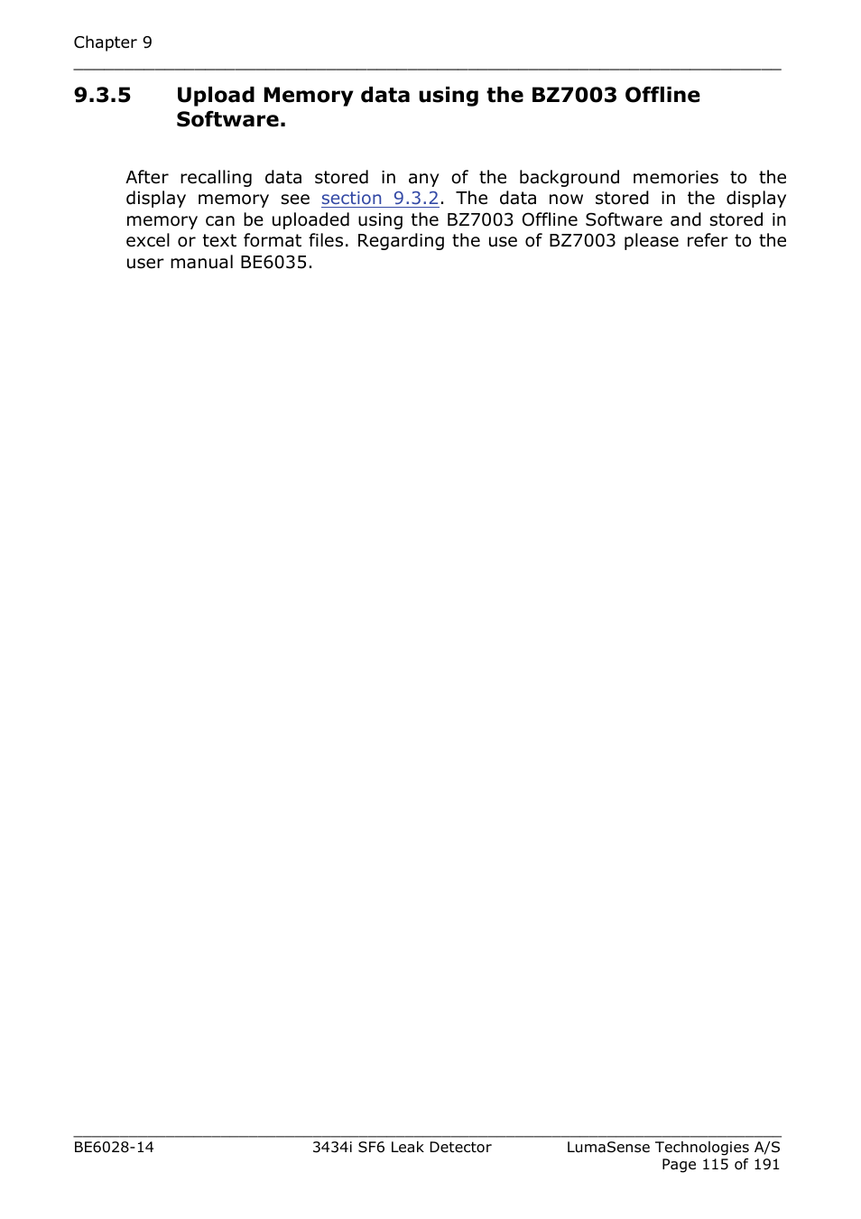 LumaSense Technologies 3434i SF6 Leak Detector User Manual | Page 115 / 191