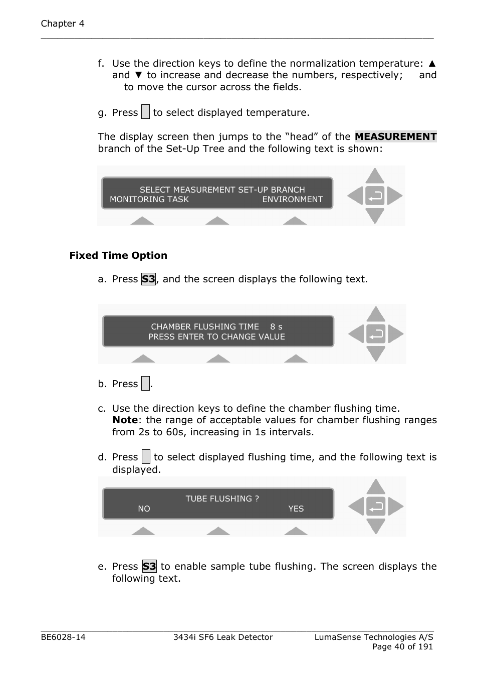 LumaSense Technologies 3434i SF6 Leak Detector User Manual | Page 40 / 191