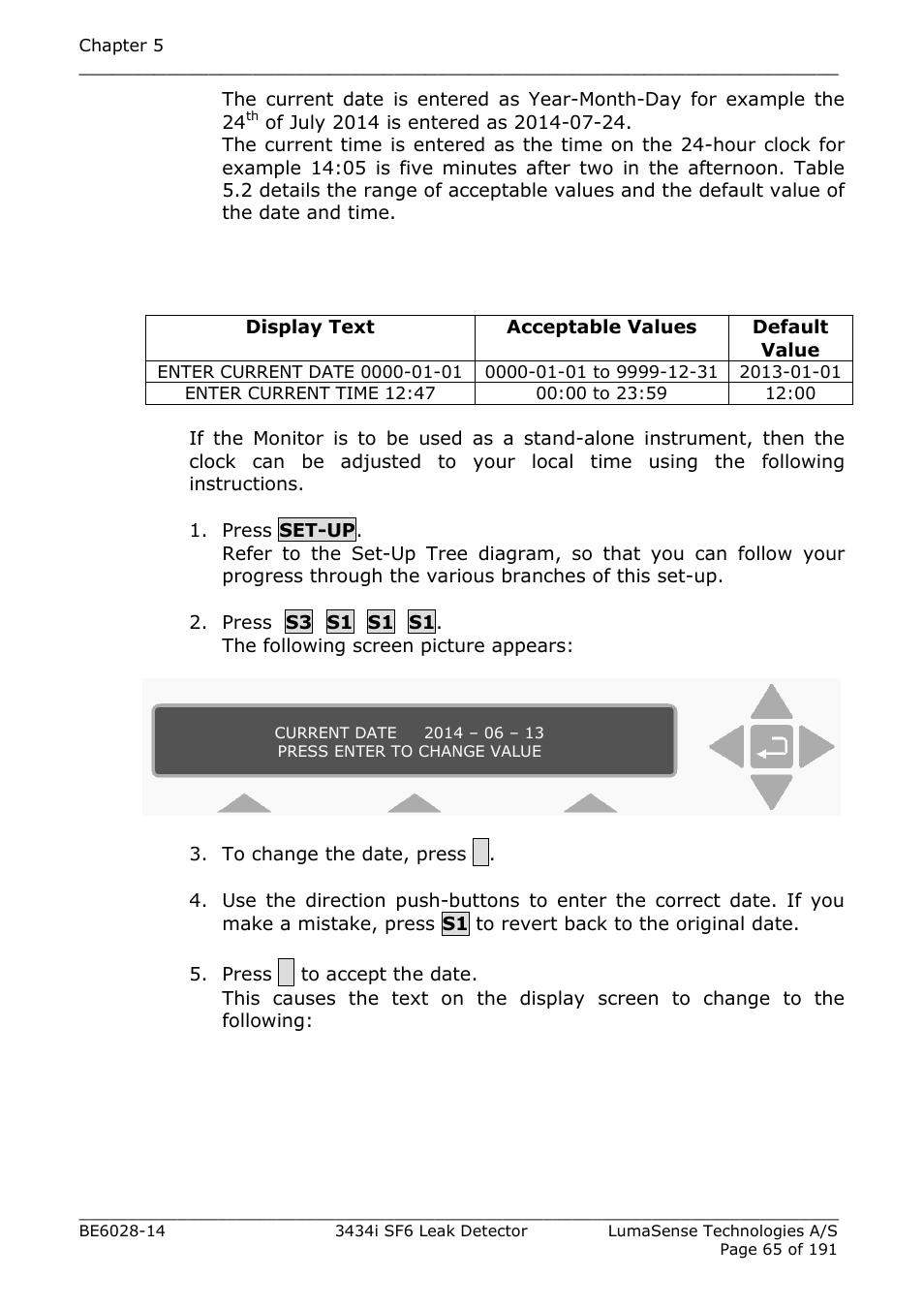 LumaSense Technologies 3434i SF6 Leak Detector User Manual | Page 65 / 191