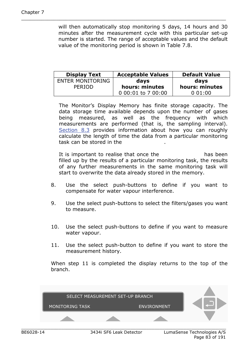 LumaSense Technologies 3434i SF6 Leak Detector User Manual | Page 83 / 191