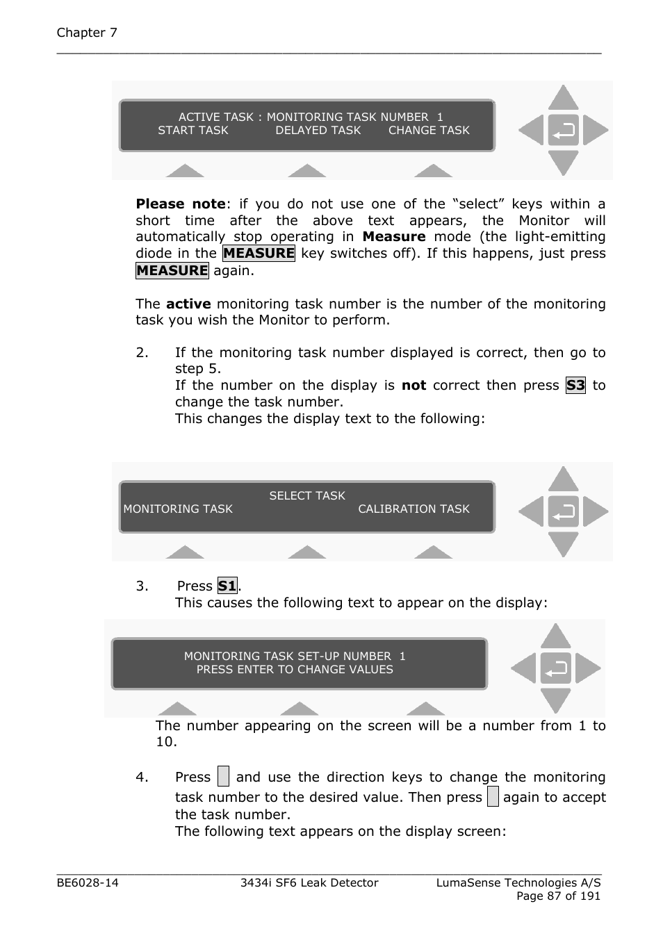 LumaSense Technologies 3434i SF6 Leak Detector User Manual | Page 87 / 191