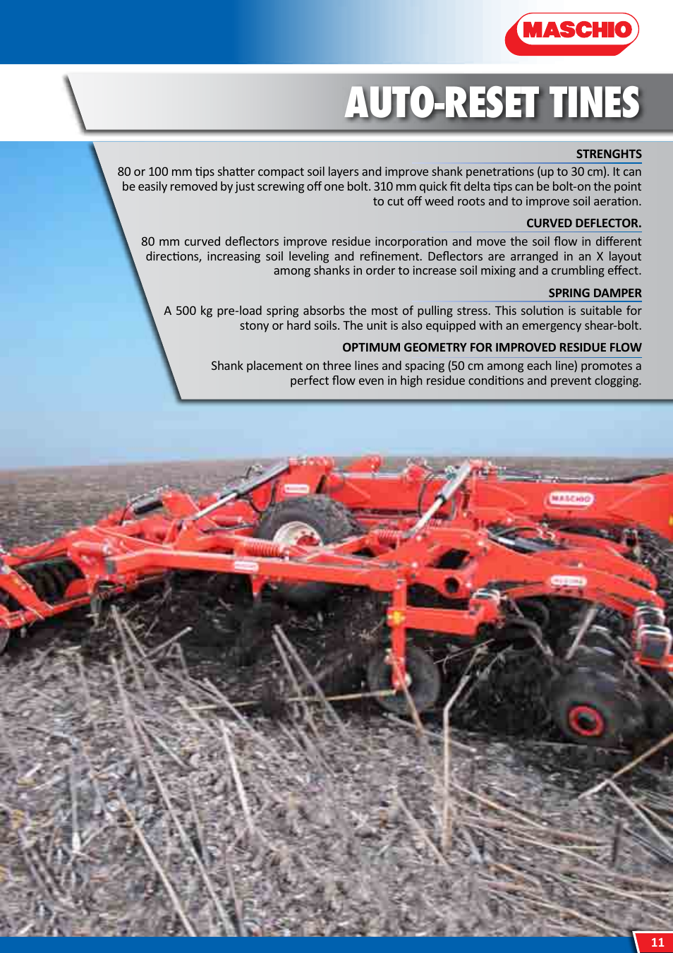 Auto-reset tines | Maschio Gaspardo DRACULA User Manual | Page 11 / 16