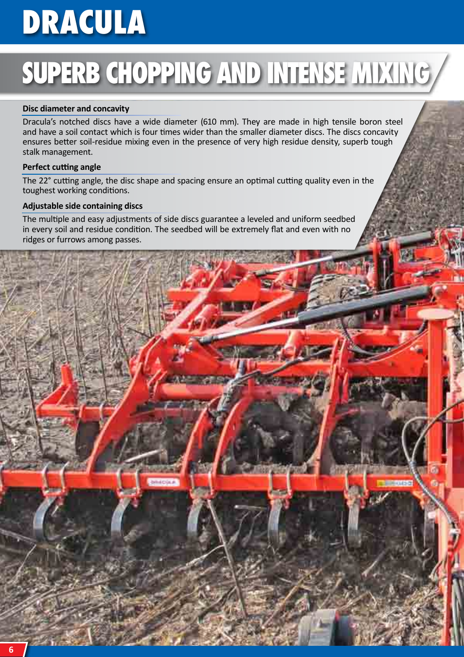 Dracula, Superb chopping and intense mixing | Maschio Gaspardo DRACULA User Manual | Page 6 / 16