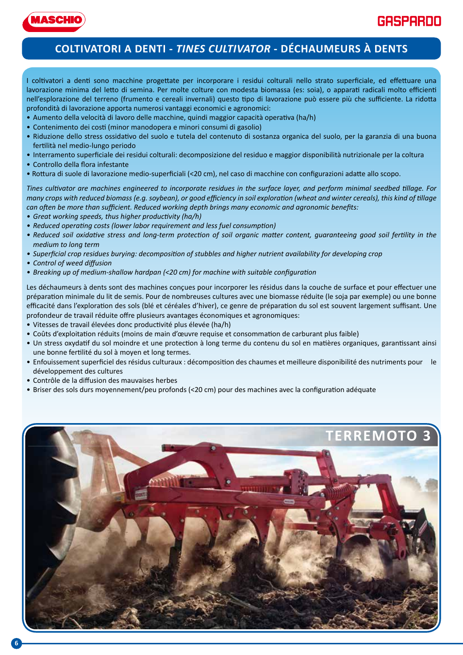 Terremoto 3 | Maschio Gaspardo GRATOR User Manual | Page 6 / 20