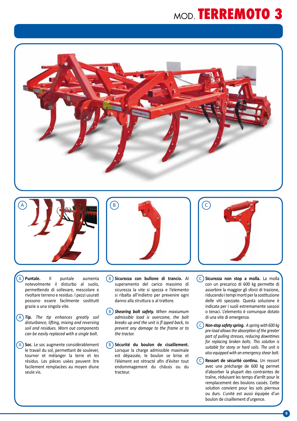 Terremoto 3 | Maschio Gaspardo GRATOR User Manual | Page 9 / 20