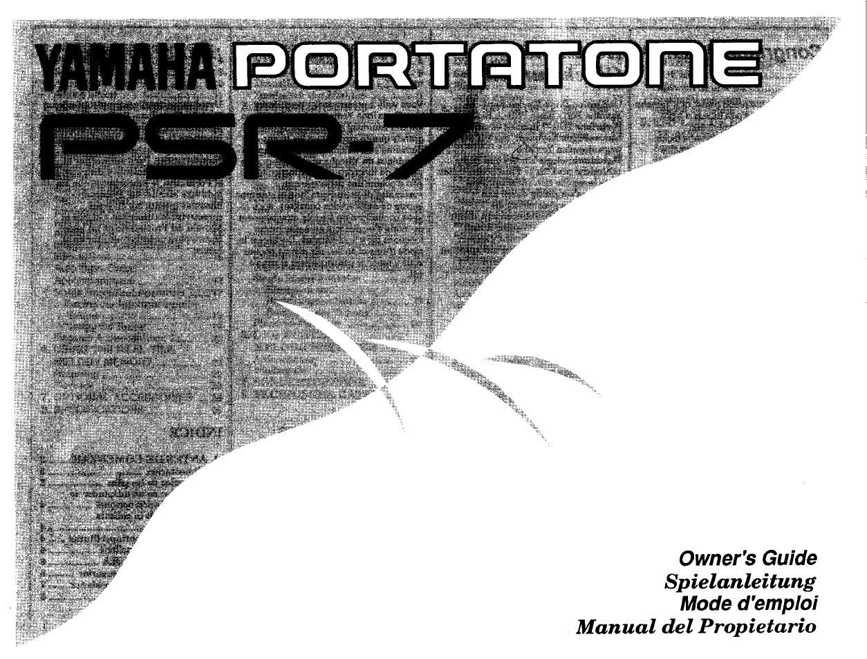 Yamaha PSR-7 User Manual | 28 pages