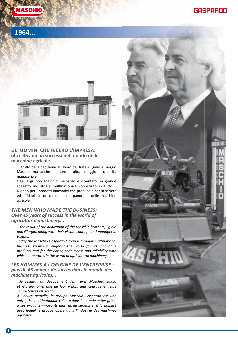Maschio Gaspardo PINOCCHIO User Manual | Page 2 / 24
