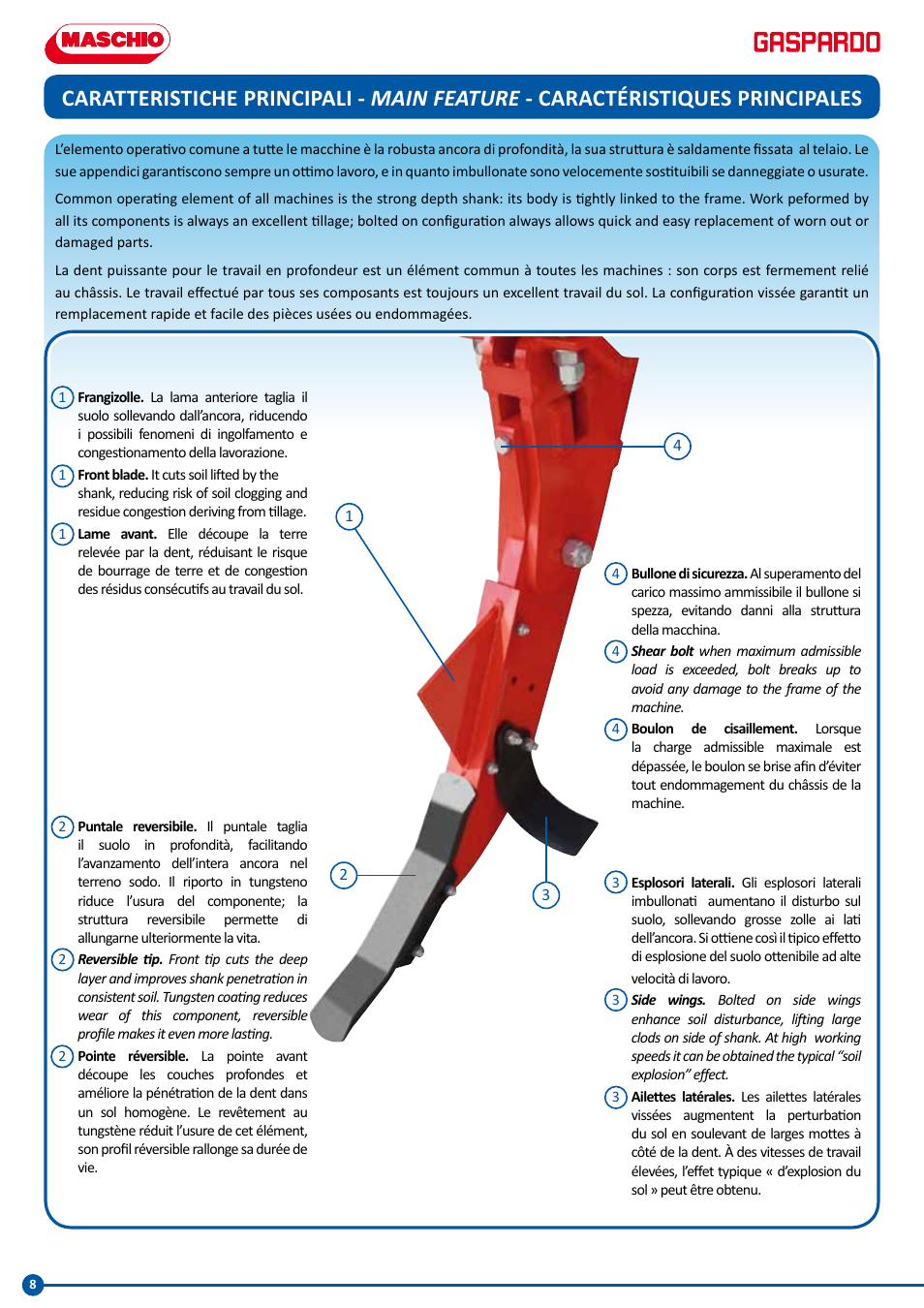 Maschio Gaspardo PINOCCHIO User Manual | Page 8 / 24