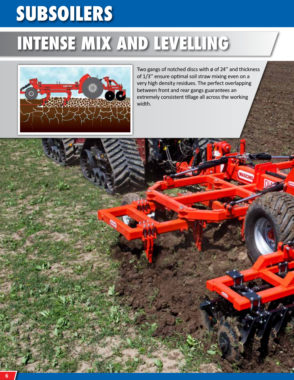 Subsoilers, Intense mix and levelling | Maschio Gaspardo PINOCCHIO USA User Manual | Page 6 / 20