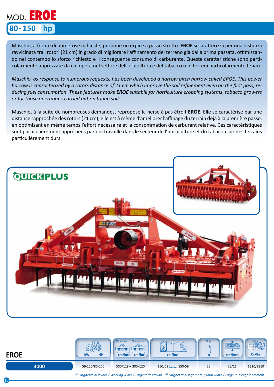 Eroe | Maschio Gaspardo DAINO DS User Manual | Page 18 / 32