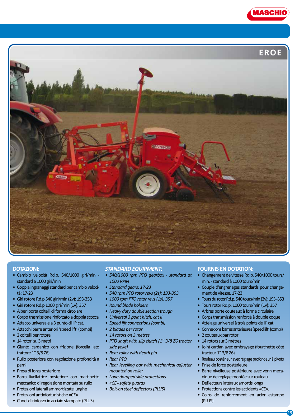 Eroe | Maschio Gaspardo DAINO DS User Manual | Page 19 / 32