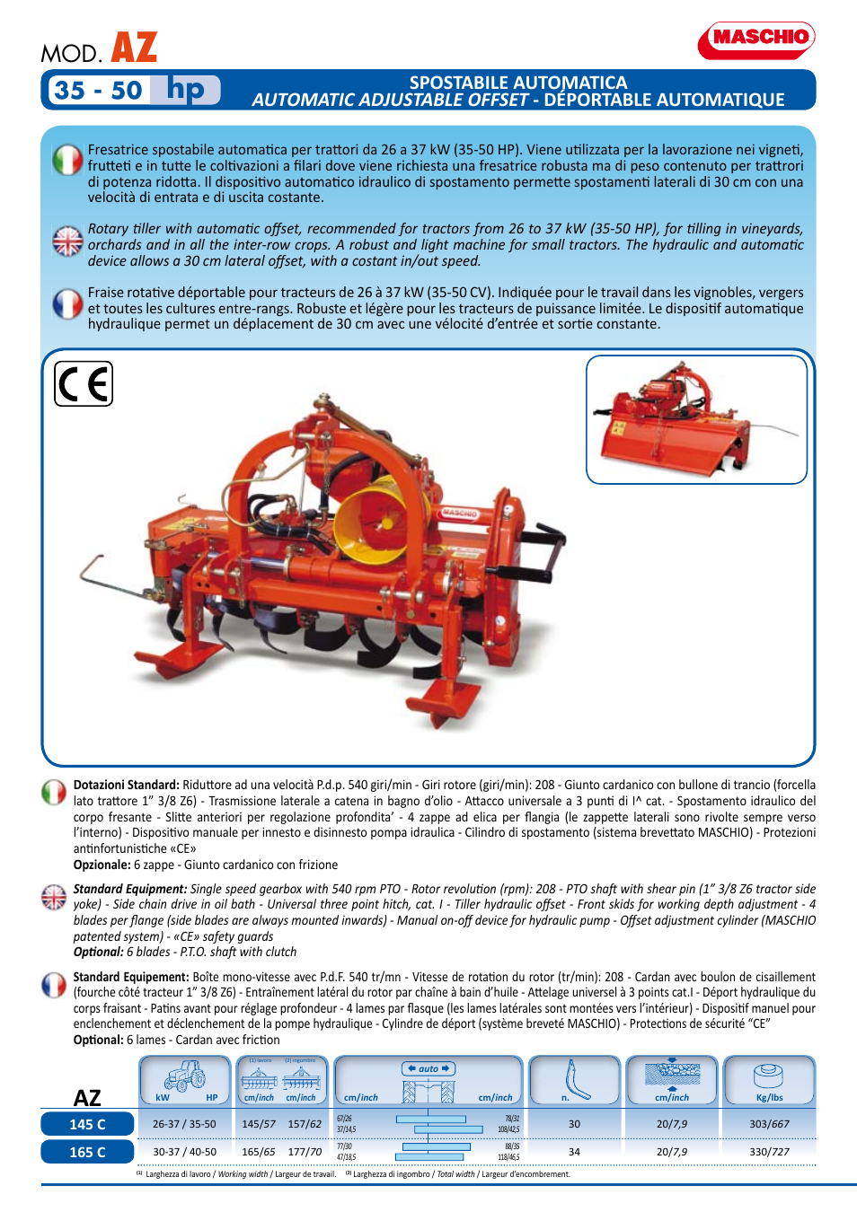Maschio Gaspardo SILVA User Manual | Page 2 / 6
