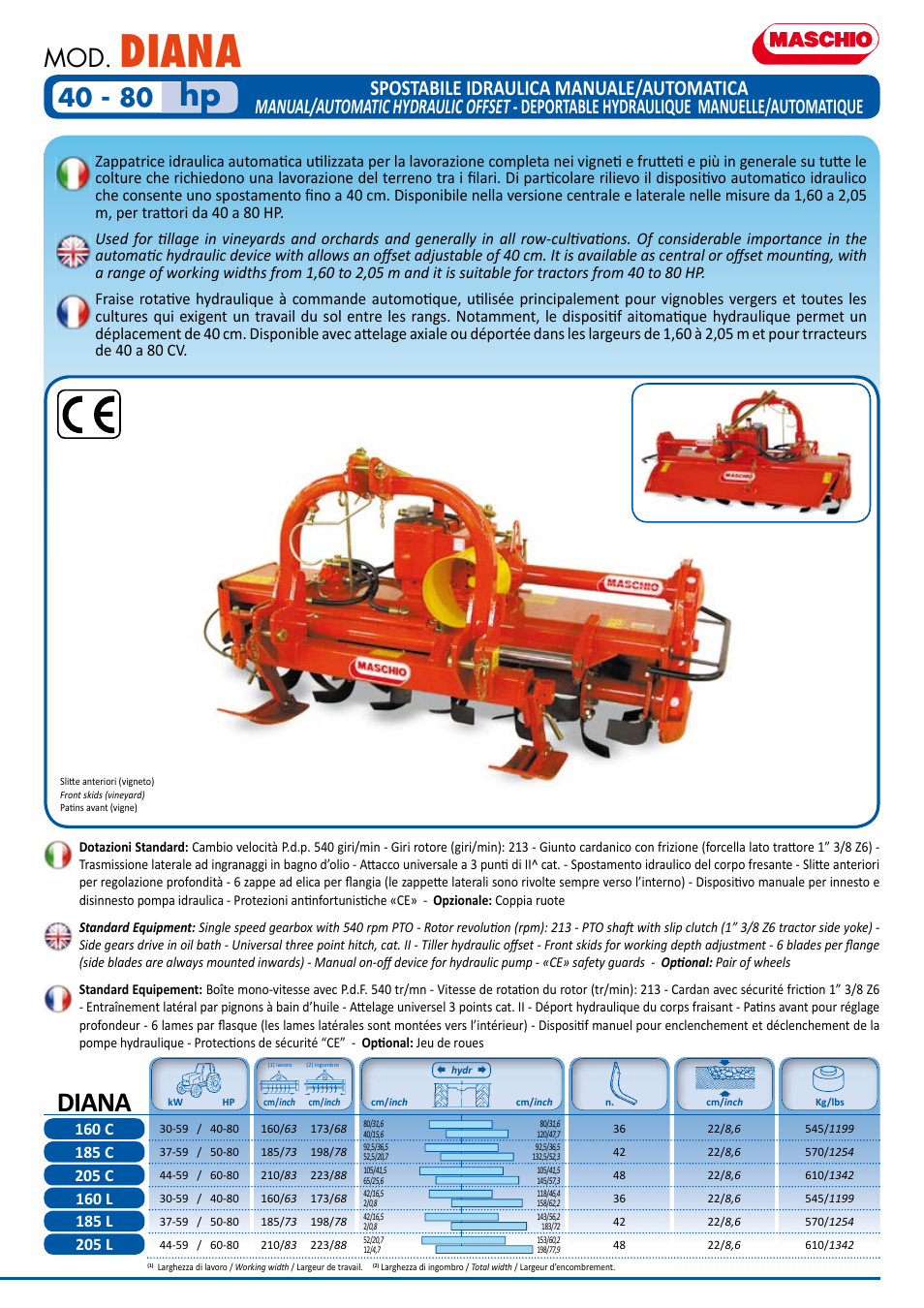 Diana | Maschio Gaspardo SILVA User Manual | Page 4 / 6