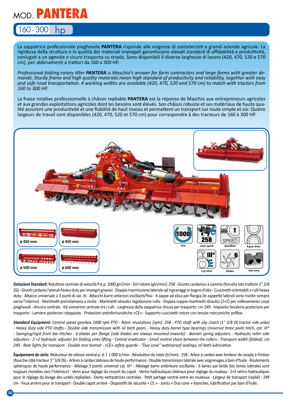 Pantera | Maschio Gaspardo PANTERA COBRA User Manual | Page 10 / 20