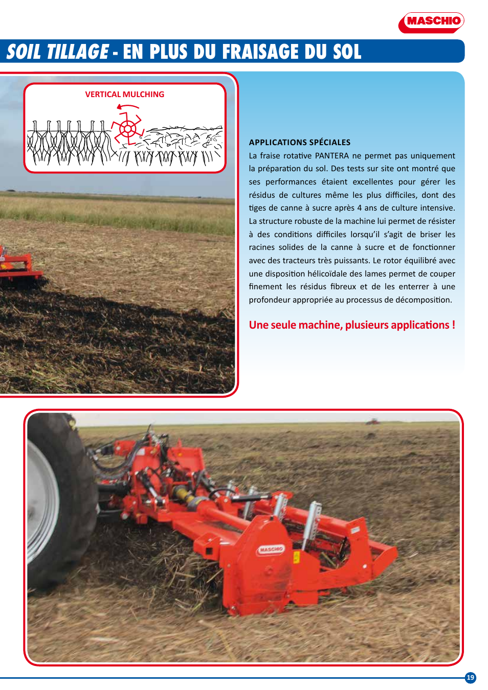Beyond soil tillage, Oltre la lavorazione del suolo, En plus du fraisage du sol | Maschio Gaspardo PANTERA COBRA User Manual | Page 19 / 20