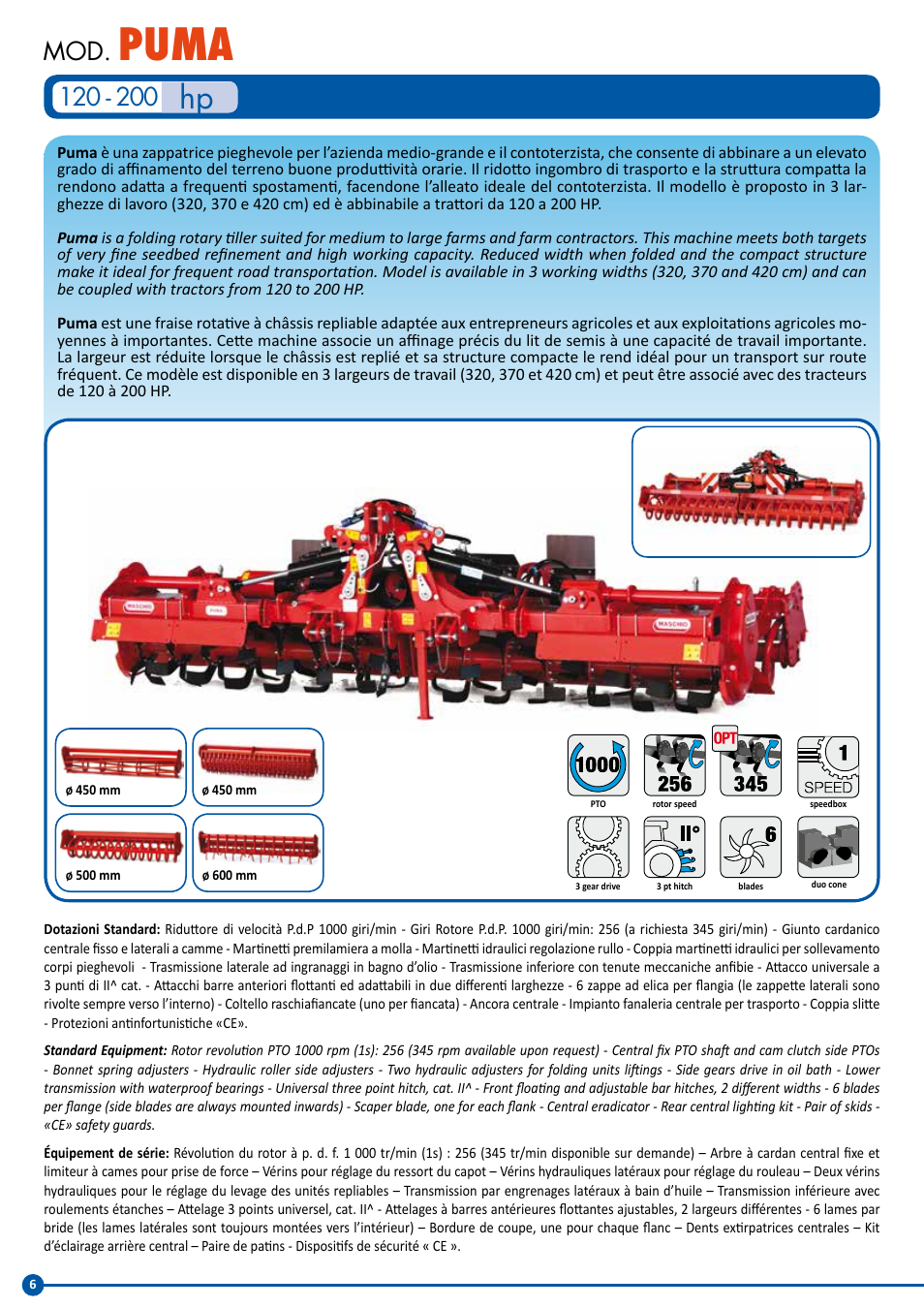 Puma | Maschio Gaspardo PANTERA COBRA User Manual | Page 6 / 20