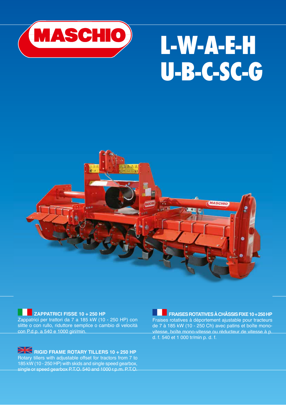 Maschio Gaspardo SC COBRA User Manual | 24 pages