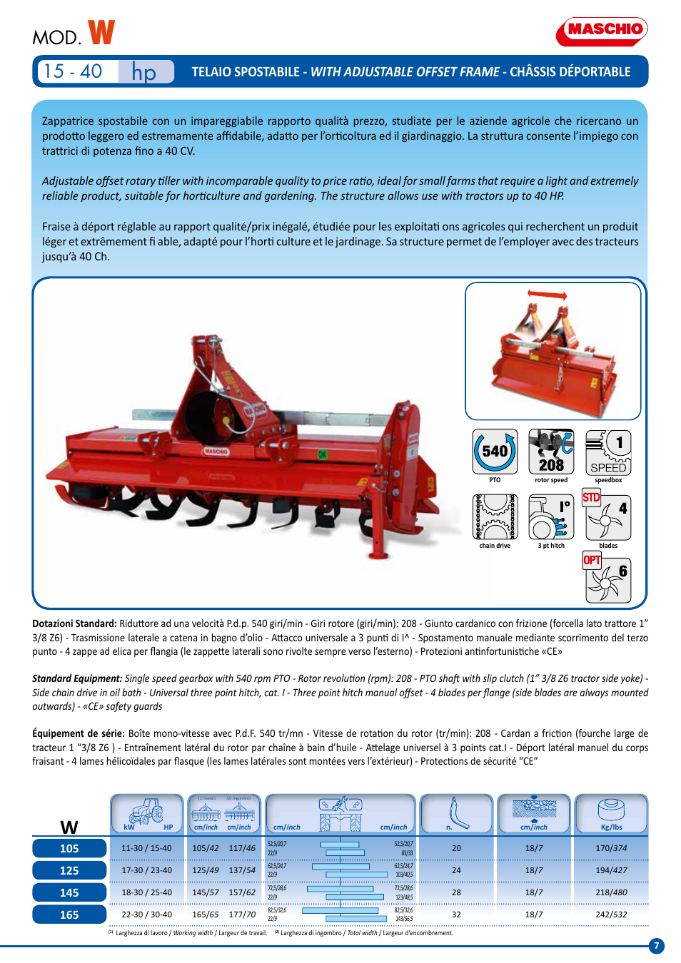 Maschio Gaspardo SC COBRA User Manual | Page 7 / 24