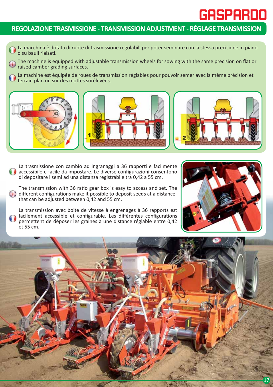 Semoirs pneumatiques pour légumes | Maschio Gaspardo ORIETTA User Manual | Page 17 / 20