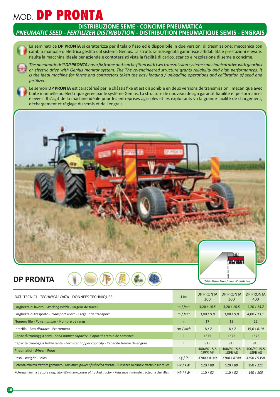 Dp pronta | Maschio Gaspardo GIGANTE 900 User Manual | Page 18 / 28