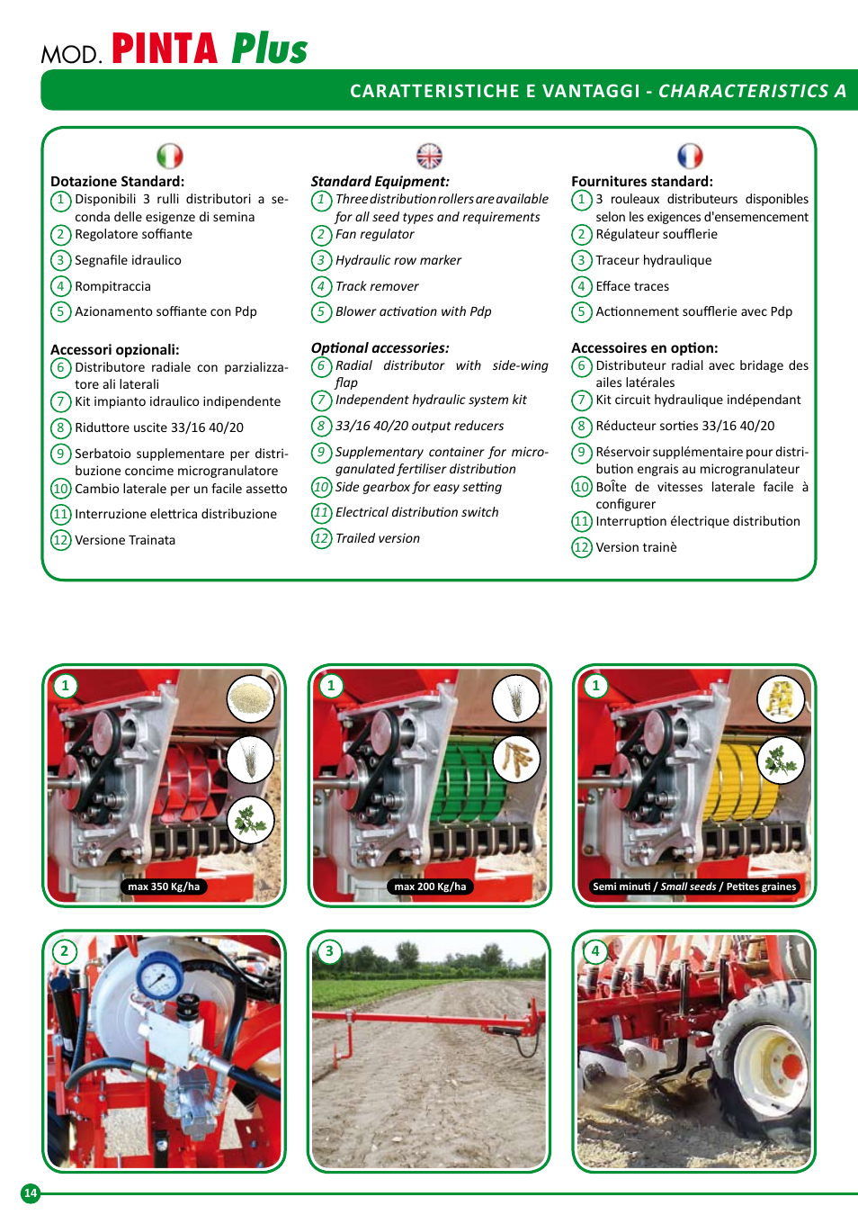 Pinta plus | Maschio Gaspardo PINTA Plus User Manual | Page 5 / 8