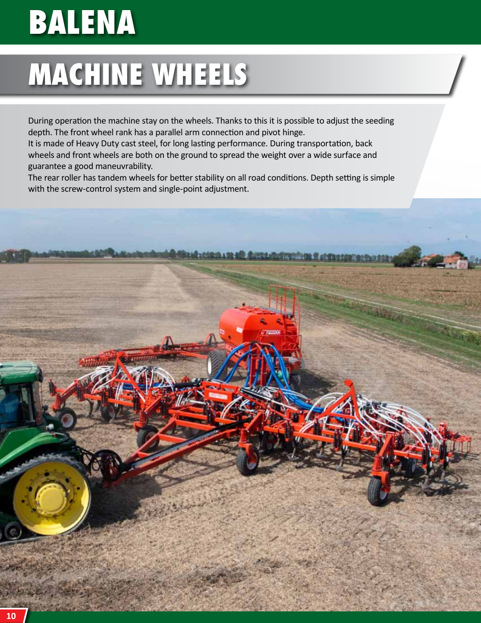 Balena, Machine wheels | Maschio Gaspardo BALENA User Manual | Page 10 / 24