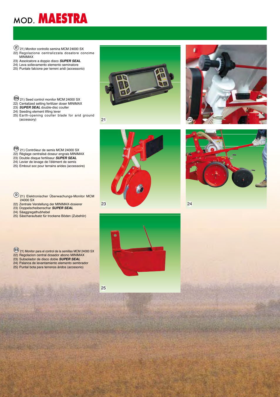 Maestra | Maschio Gaspardo MAESTRA User Manual | Page 6 / 10