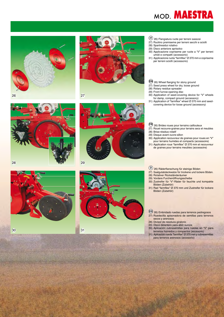 Maestra | Maschio Gaspardo MAESTRA User Manual | Page 7 / 10