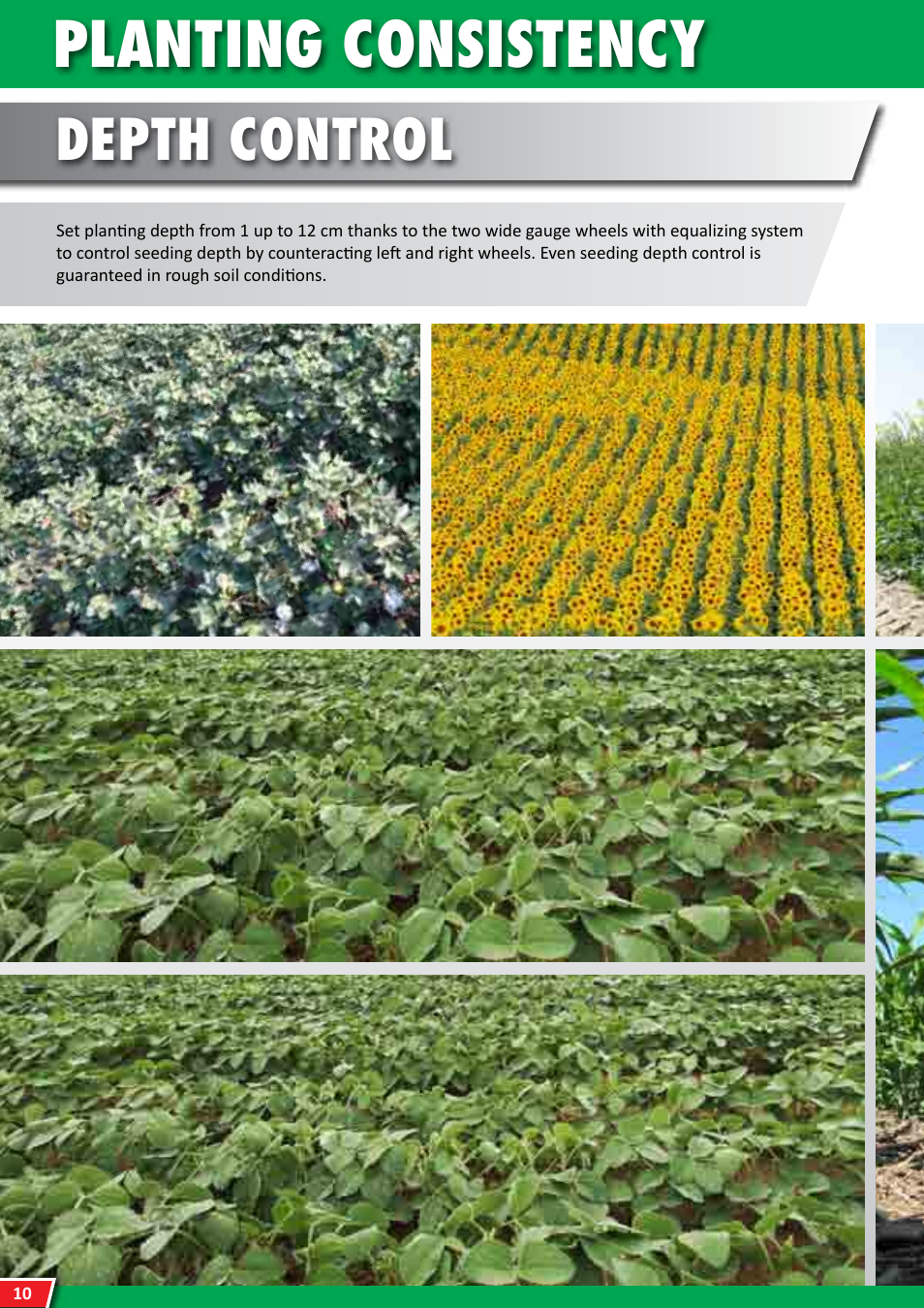 Planting consistency, Depth control | Maschio Gaspardo MIRKA User Manual | Page 10 / 36