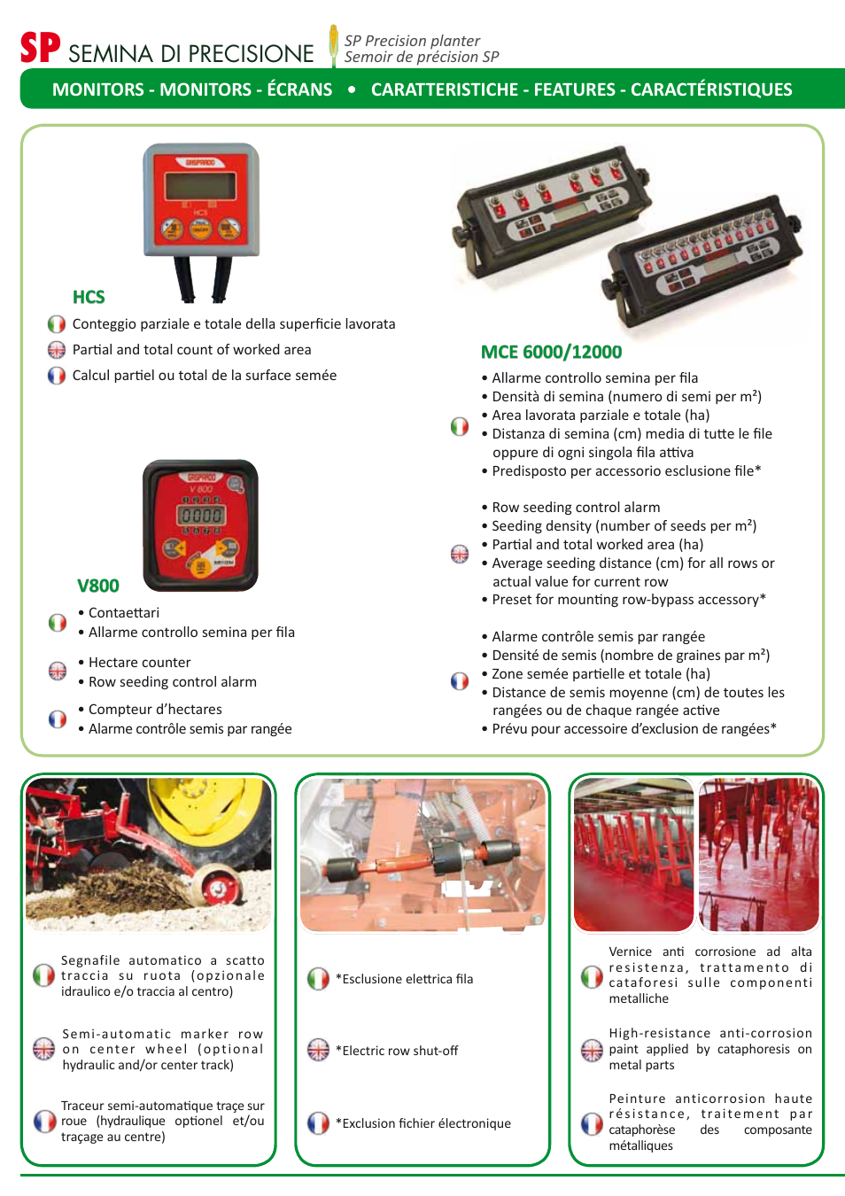 Semina di precisione, V800 | Maschio Gaspardo SARA User Manual | Page 8 / 16