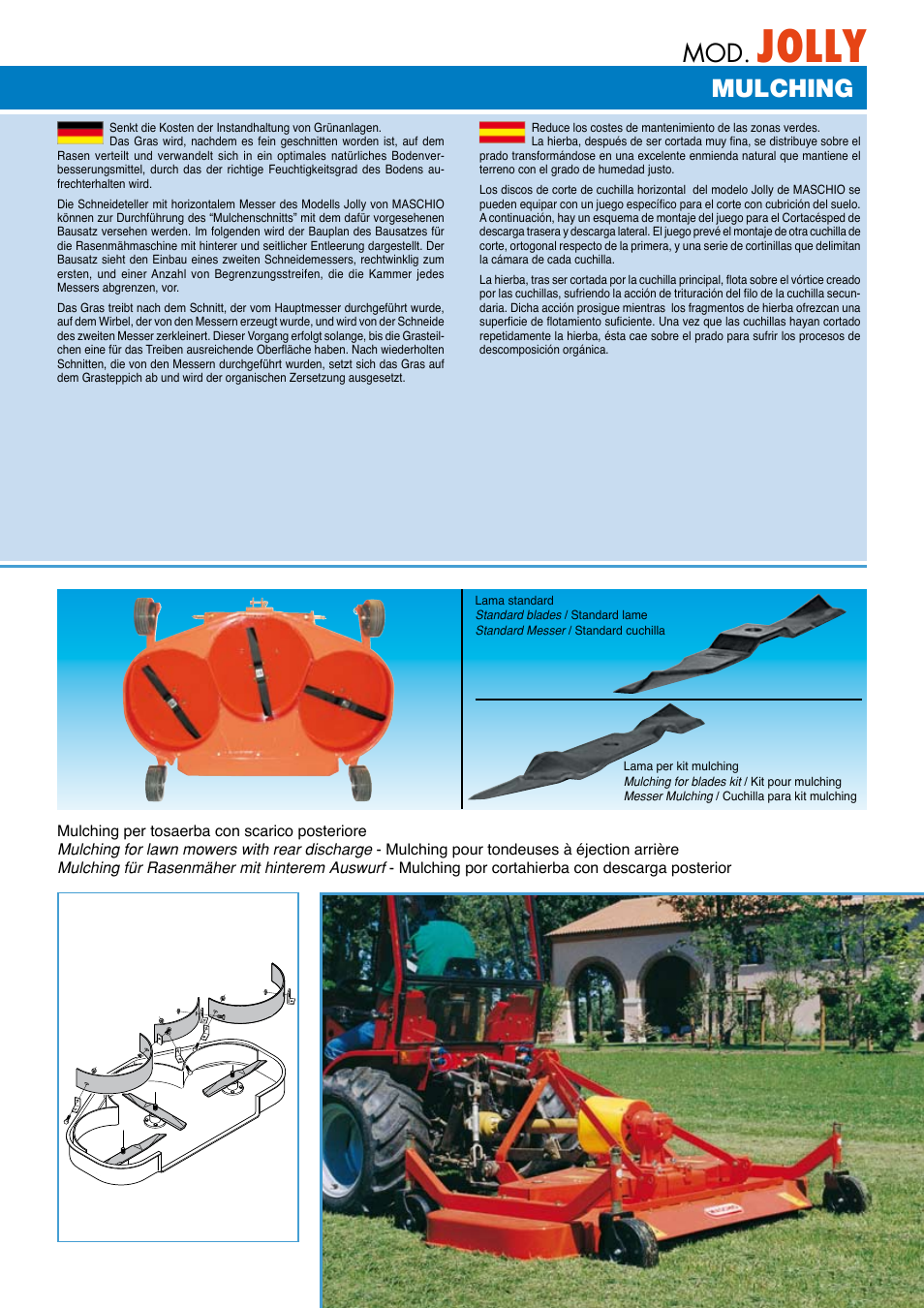 Jolly, Mulching | Maschio Gaspardo JOLLY SP User Manual | Page 11 / 12