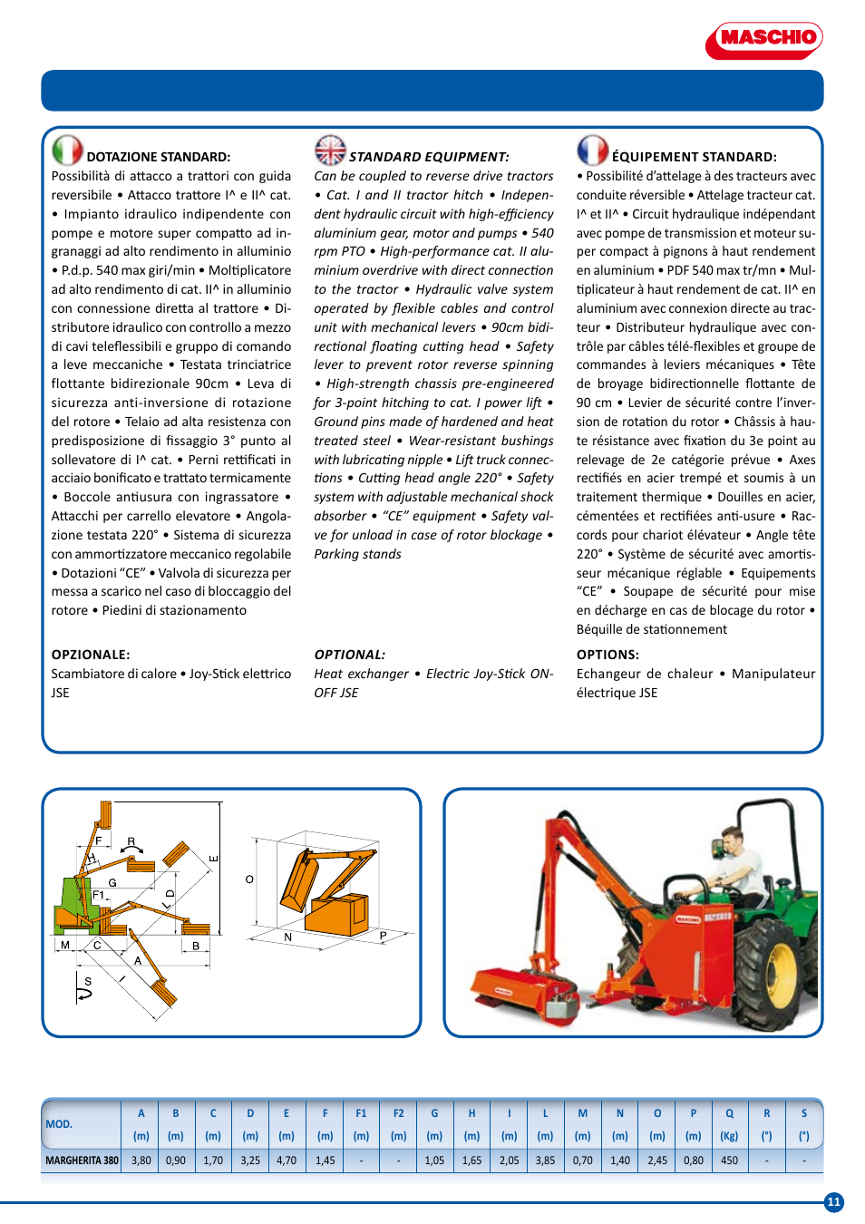 Maschio Gaspardo LARA User Manual | Page 11 / 32