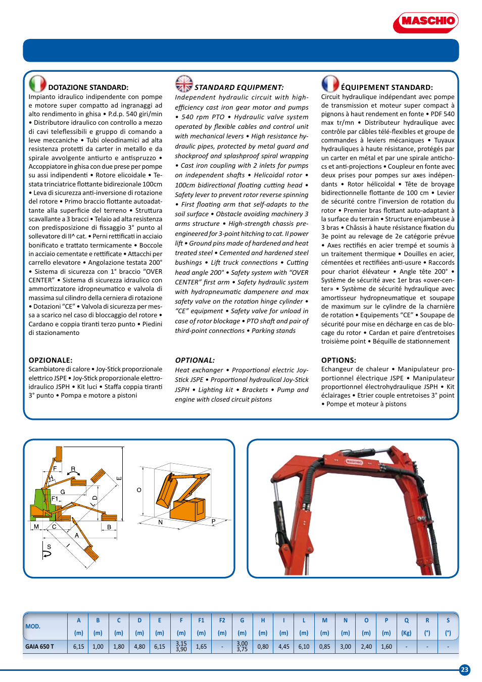 Maschio Gaspardo LARA User Manual | Page 23 / 32